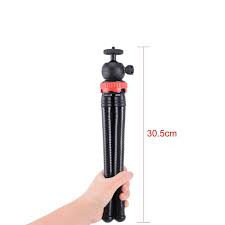 JM-801 PORTABLE OCTOPUS FLEXIBLE MONOPOD TRIPOD WITH PHONE HOLDER CLIP FOR SMARTPHONE